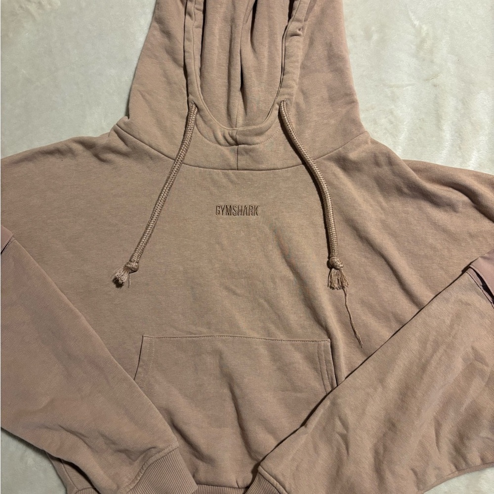 Gymshark Women's Hoodie Pink-Tan Blend